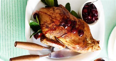 Roast duck with cherry sauce | Australian Women's Weekly Food