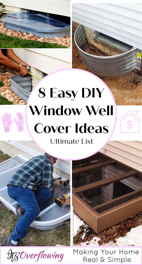 8 Easy To Make DIY Window Well Cover Ideas | Window well, Window well cover, Diy window