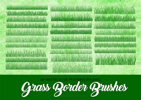 Grass Brushes for Photoshop: 26 Fresh Sets To Download