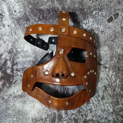 Leather Mask Replica Halloween - Etsy | Leather mask, Leather, Custom leather