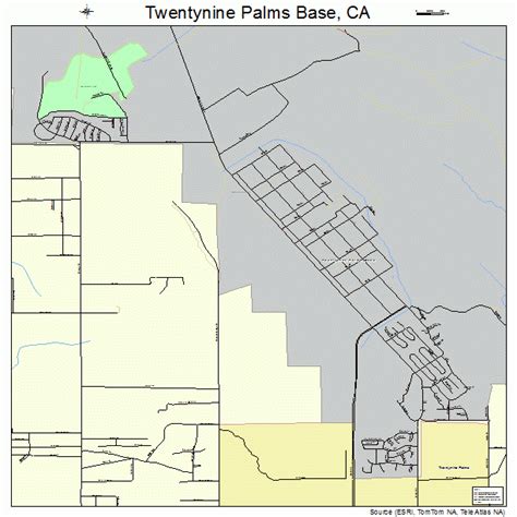 Twentynine Palms Base California Street Map 0681008