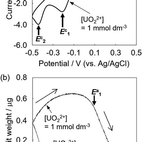 Current (a) and deposition (b) behaviors of uranyl ion (UVIO2²⁺) at pH... | Download Scientific ...