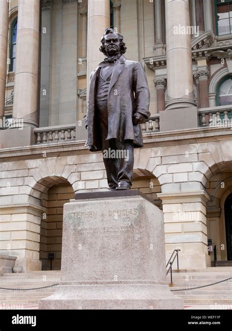 Stephen Douglas statue. Illinois State Capitol Stock Photo - Alamy