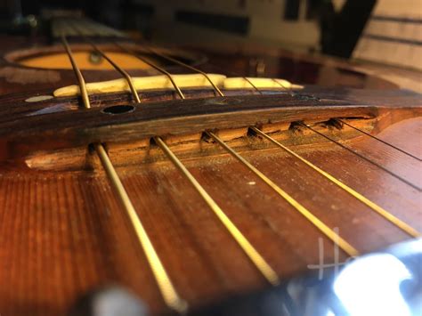 Unusual Acoustic Guitar Bridge Repair — Haze Guitars