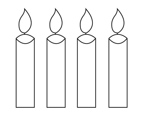 Candle Coloring Page For Your Little Ones – Free Coloring Pages for Kids