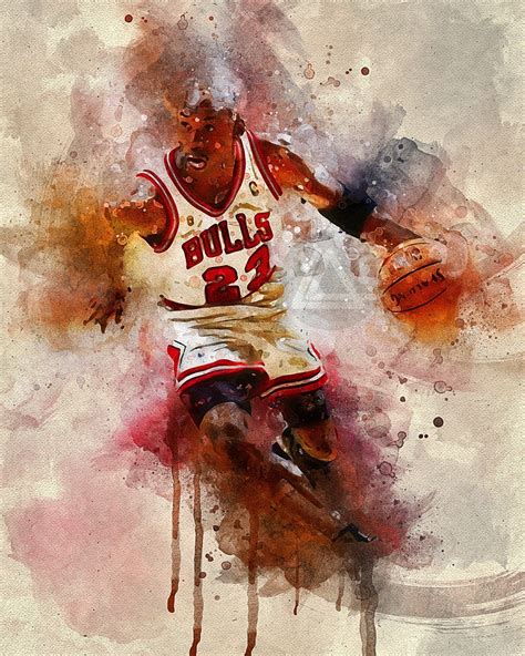 Michael Jordan | Painting, Bull, Art