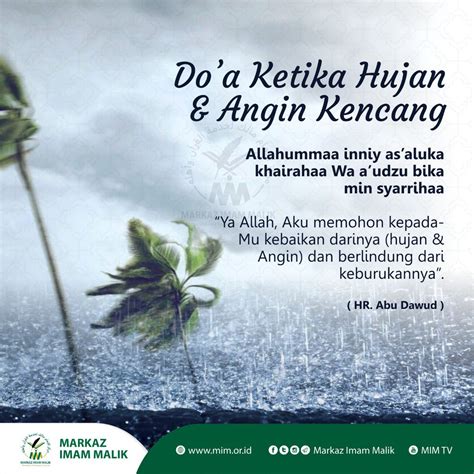 Doa Ketika Turun Hujan Badai - Dakwah Islami