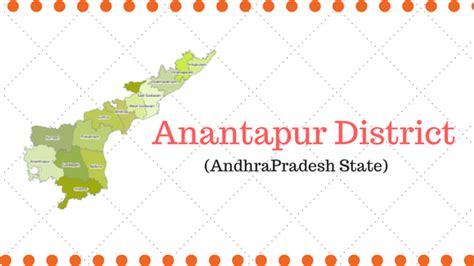 Anantapur District with Mandals and Tourist Places - AP State