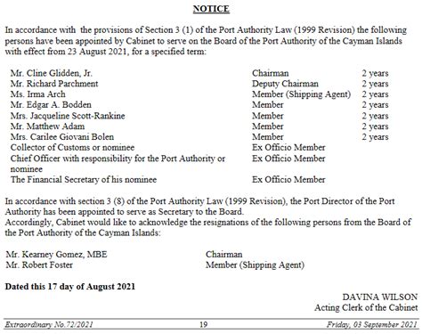 Port Authority of the Cayman Islands (PACI) : CNS Library