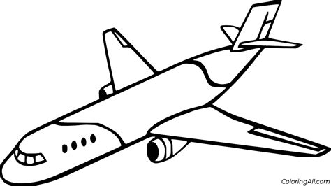 Easy Cargo Aircraft Coloring Page - ColoringAll