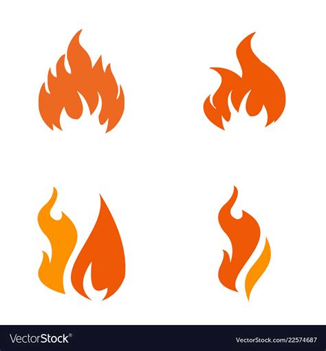 Fire logo design Royalty Free Vector Image - VectorStock