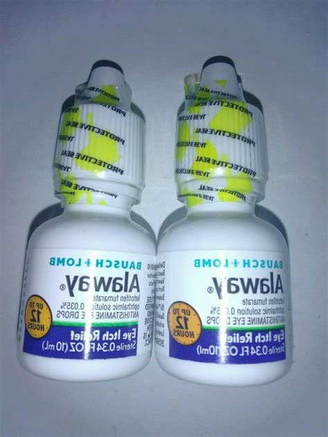 2 x Alaway BAUSCH + LOMB Antihistamine eye