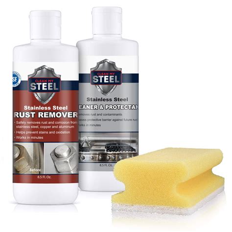 Stainless Steel Rust Remover, Cleaner, and Protector Kits Free Gloves ...