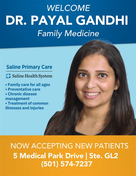 Welcome Dr. Gandhi as New Family Medicine Provider