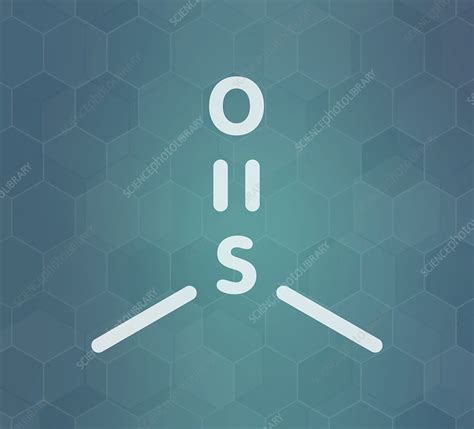 Dimethyl sulfoxide solvent molecule, illustration - Stock Image - F030 ...