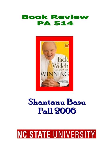 Jack Welch Winning Book Review