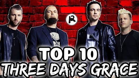 TOP 10 THREE DAYS GRACE SONGS - YouTube