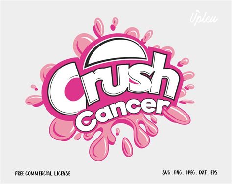 Crush Cancer SVG Survivor Cancer Pink Ribbon Cancer | Etsy