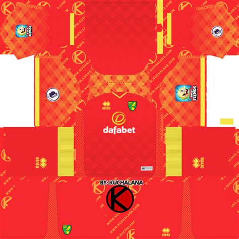 Norwich City FC 2019/2020 Kit - Dream League Soccer Kits | Dream League ...