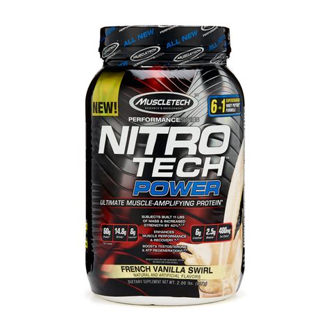 MUSCLE TECH, NITRO TECH POWER FRENCH VANILLA, 2 LB – Results Vitamin Shop