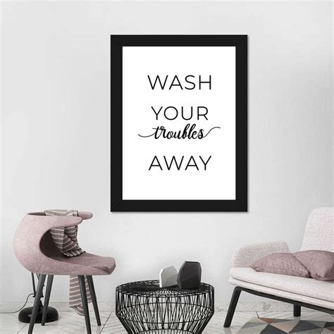 Wash Your Troubles Away Wall Art | Digital Art