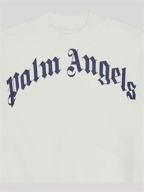 CURVED LOGO SWEATSHIRT - Palm Angels® Official