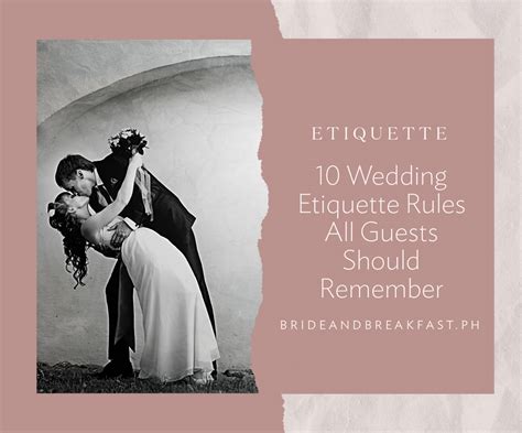 Wedding Etiquette Rules Guests | Philippines Wedding Blog