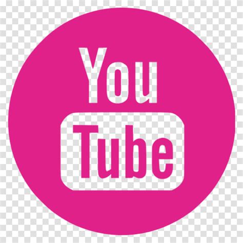 Pink Youtube Icon Youtube Logo Black, Label, Trademark Transparent Png – Pngset.com