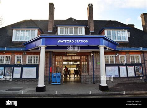 Watford tube station is the terminus of a Metropolitan line branch line ...