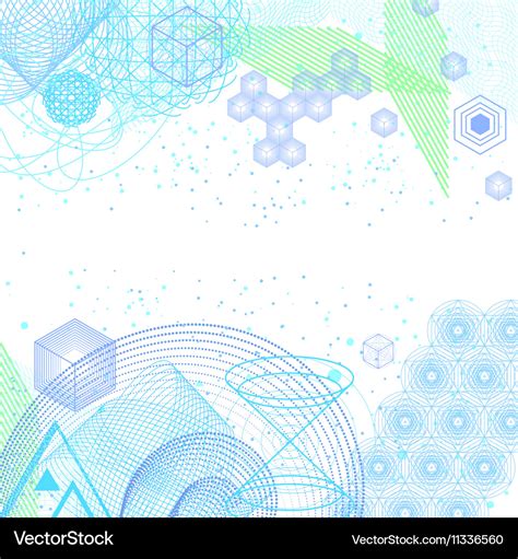 The science and mathematics abstract background Vector Image