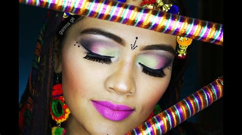 GARBA / DANDIYA (NAVRATRI) INDIAN MAKEUP TUTORIAL 2017 / GARIMA G6 ...