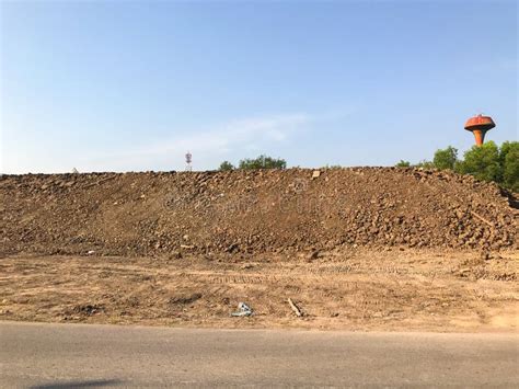 Dirt Pile in Construction Site Stock Image - Image of bulldozer, mound ...