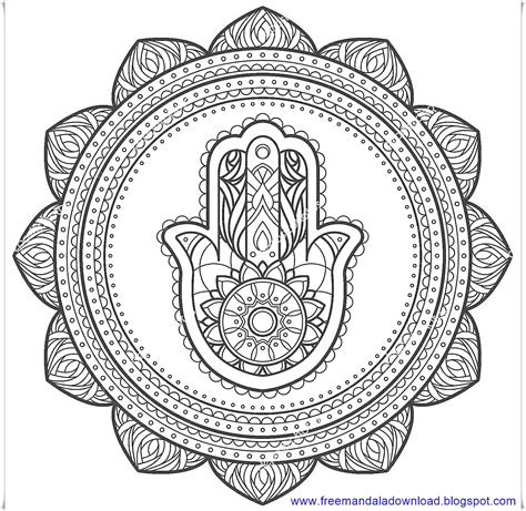 Buddhist Symbols mandala ~ Free Mandala