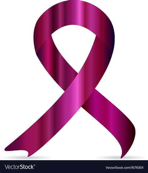 Breast cancer logo for poster pink ribbon Vector Image