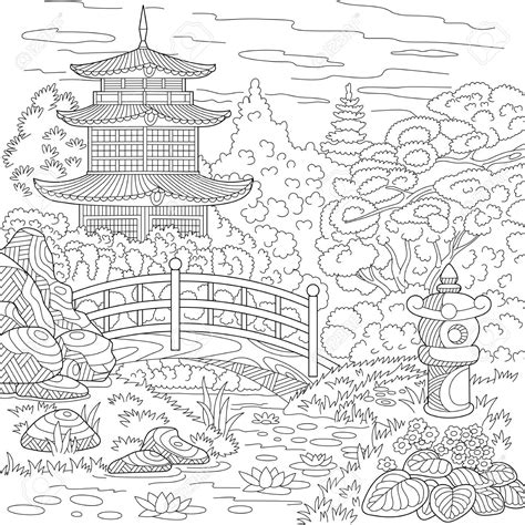 Japanese Pagoda Drawing at GetDrawings | Free download