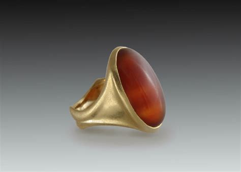 carnelian cabochon mens ring – Skylight Jewelers