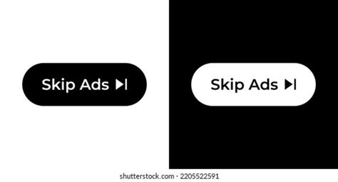 Skip Ads Icon Vector Clipart Style Stock Vector (Royalty Free) 2205522591 | Shutterstock