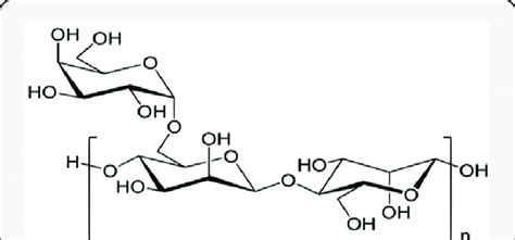 Structural formula representation of guar gum. | Download Scientific Diagram