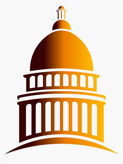 Transparent Building Clip Art - Capitol Building Easy Drawing, HD Png Download - kindpng