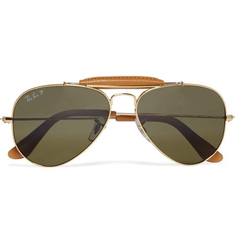 Lyst - Ray-Ban Outdoorsman Polarised Aviator Sunglasses in Metallic for Men