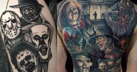 classic horror movie tattoos - toptobottompainting