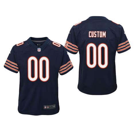 Chicago Bears Custom Navy Jersey Game – Youth – KatinatSports Store