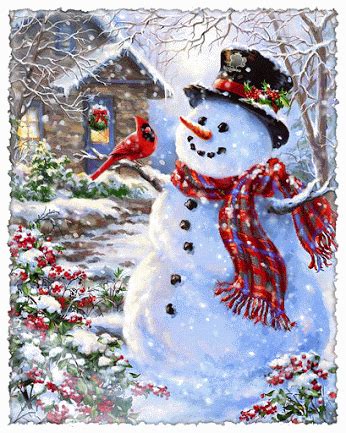 Winter Snowman Animated Pictures, Photos, and Images for Facebook ...