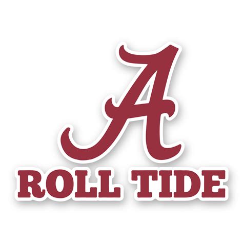 Alabama Crimson Tide "A Roll Tide" Precision Cut Decal / Sticker