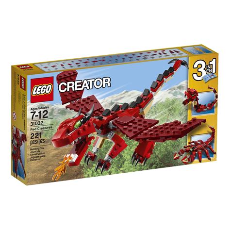 LEGO Creator 3-in-1: Red Creatures (31032) 221 pieces building set - munimoro.gob.pe