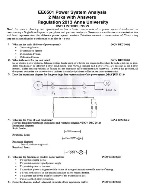 Analysis of Power System Components and Modelling Techniques | PDF ...