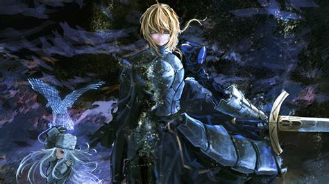 Male anime character with sword, Fate/Zero, Fate Series, Saber, anime girls HD wallpaper ...