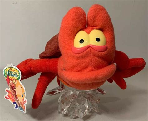 Vintage The Little Mermaid Sebastian Plush 1997 Disney McDonalds ...