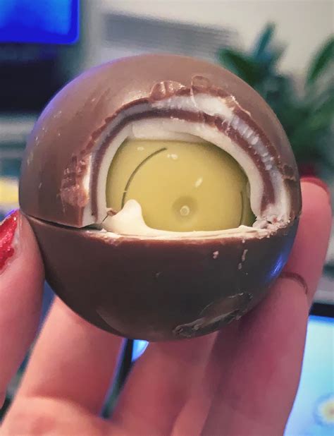 I was blessed(?) with a double layered Kinder Egg that got stuck to the ...