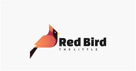 Red Bird Gradient Logo, Logos ft. logo & vector - Envato Elements